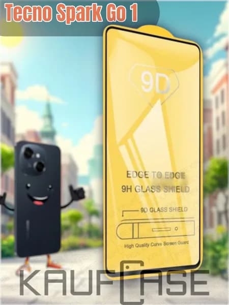 Стекло 9D для экрана Tecno Spark Go 1
