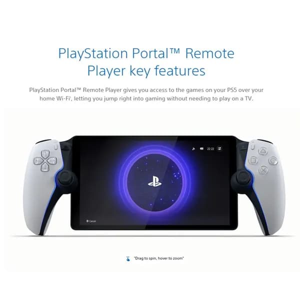 Белая техника. Игровая приставка Sony PlayStation 5 PS5 Portal Remote Player, портативная, русский язык, японская версия, 99% новый