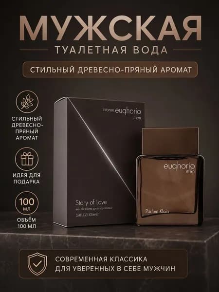 Туалетная вода унисекс, свежий аромат, стойкий парфюм L473A 100 мл