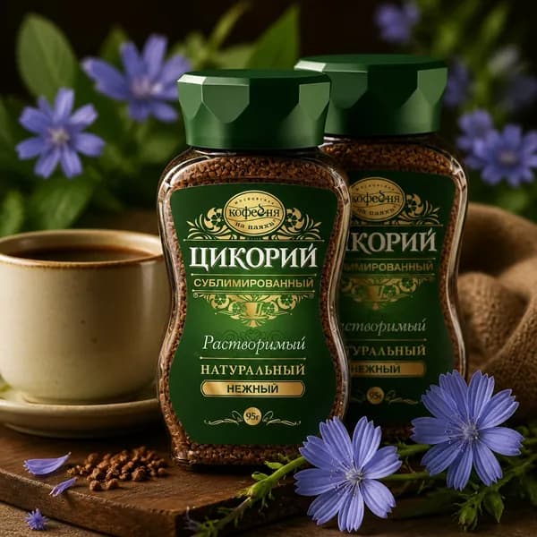 Цикорий Нежный Московская кофейня на паяхъ банке, 95г 2 штуки