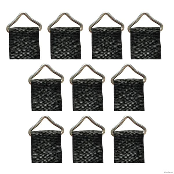 10 шт. Треугольные кольца для батута, V-образные кольца с ремешком, запчасти для прыжковой кровати, прочные стальные аксессуары для наружного сада