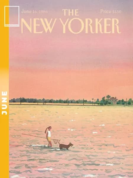 Постермания Постер "The New Yorker Лето Июнь 1986", 30х20 см