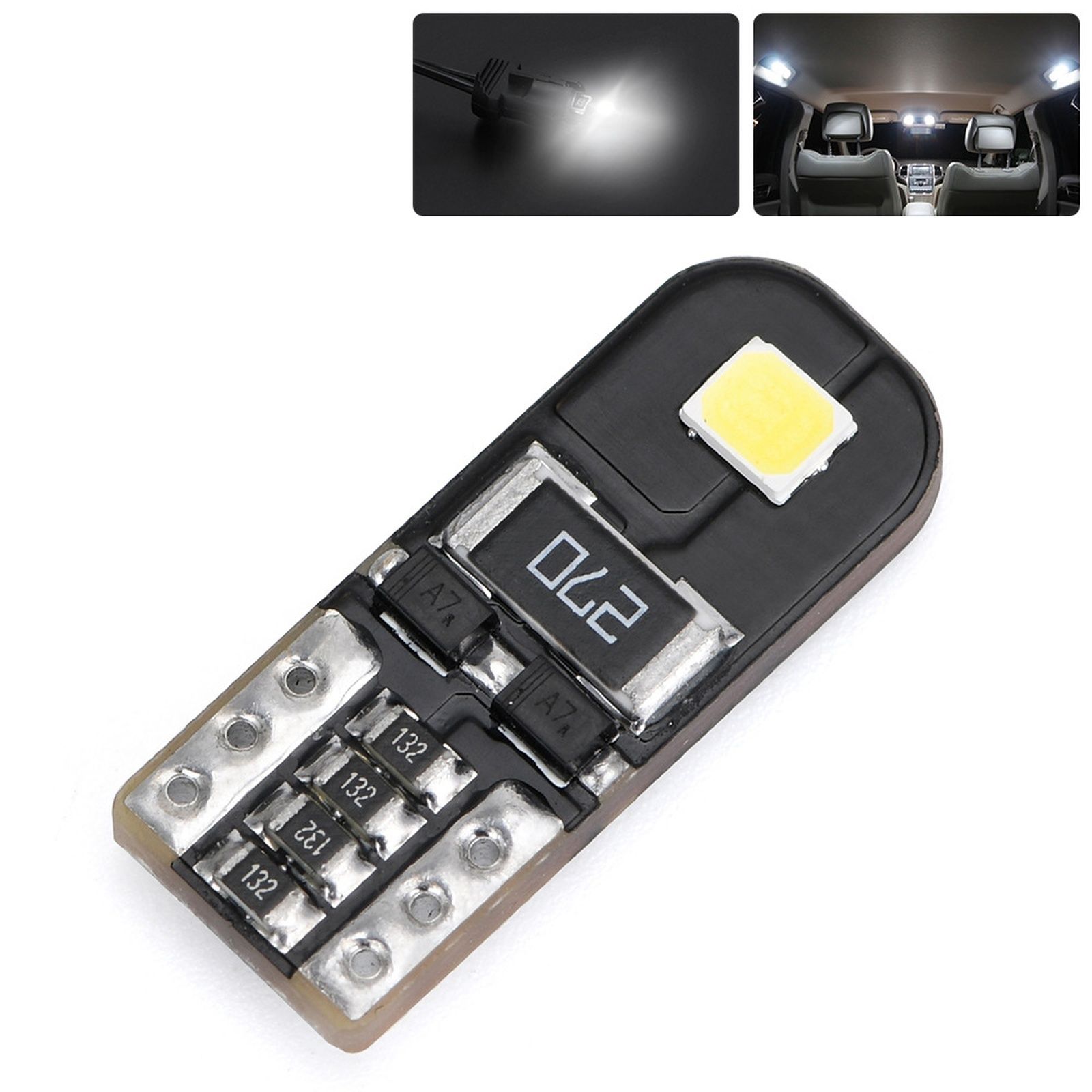 Лампа LED W5W T10 для салона BMW E46/E53/E90/E82/E60/X3/E83/E91/X5/E70/X6/E71