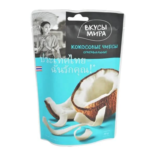 Чипсы Вкусы мира кокосовые 40г