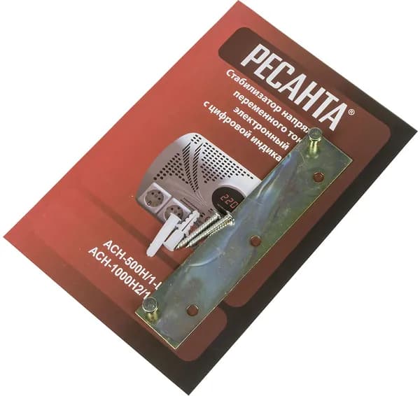 Стабилизатор напряжения Ресанта АСН-1000 Н2/1-Ц, 1кВА, однофазный, серый (63/6/13)