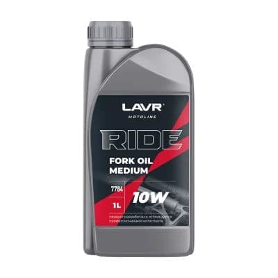 Масло для вилок и амортизаторов мотоцикла 10W 1л LAVR MOTO канистра Ln7784