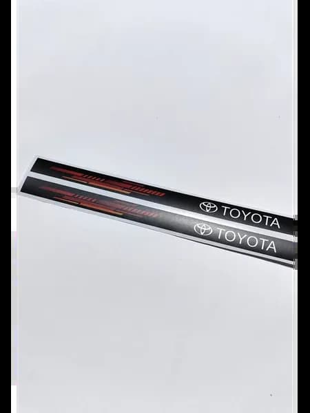 Наклейка Toyota на гос номер 2х48 см