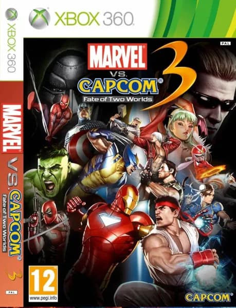 Marvel Vs Capcom 3 Fate Two Worlds Видеоигра на диске Xbox 360. Товар уцененный
