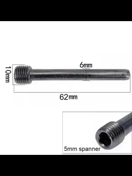Винт колодки тормоза M10x62, 6мм, 5мм шестигранник