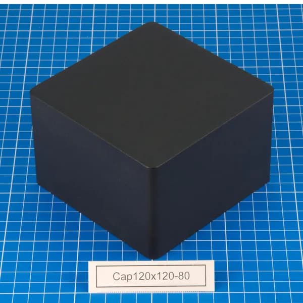 Cap120x120-80 Колпак (кожух) для трансформатора. Внешний размер колпака (ДхШ-В) 120x120-80 (мм)