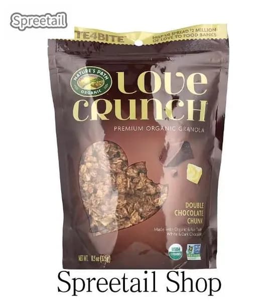 Nature's Path, Love Crunch Двусторонние шоколадные кубики, 11,5 унций (325 грамм)