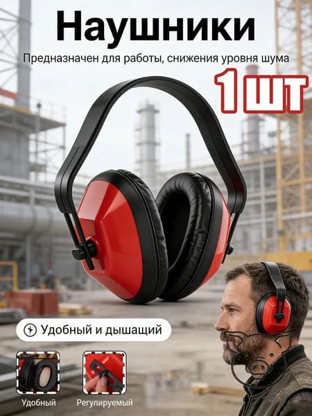Накладные противошумные наушники для работы