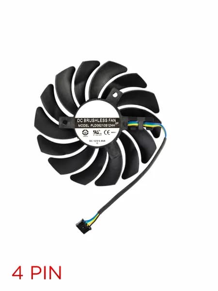 Вентилятор 4pin для видеокарты MSI RTX2060 2070 2080 PLD09210S12HH №1
