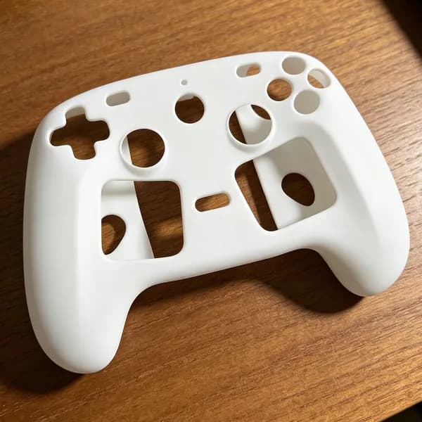 Силиконовый чехол для Steam Controller 2, белый, противоударный, с антискользящей текстурой
