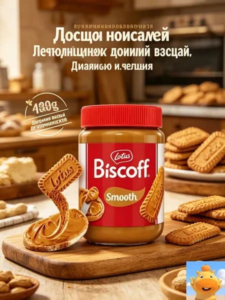 Эксклюзивная карамелизированная бисквитная паста Lotus Biscoff, 400 г
