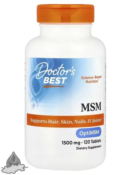 MSM для суставов и связок Doctor's Best МСМ 1500 мг 120 таблеток