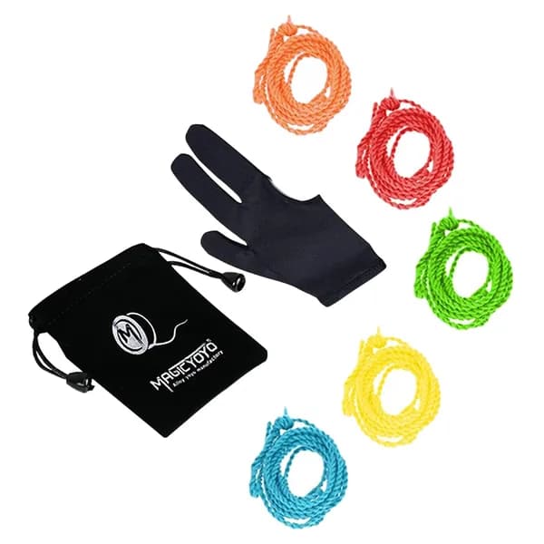 MAGICYOYO Профессиональные струны для йо-йо, 5 шт (Случайный цвет), перчатка для йойо, сумка для йойо