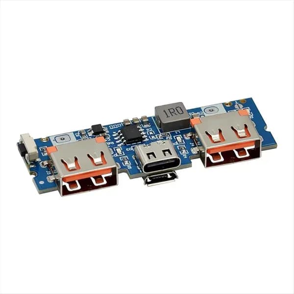 Зарядное Устройство Для Аккумулятора Micro-USB/Type-C, 5 В, 2,4 А, Двойной USB 18650 Boost.