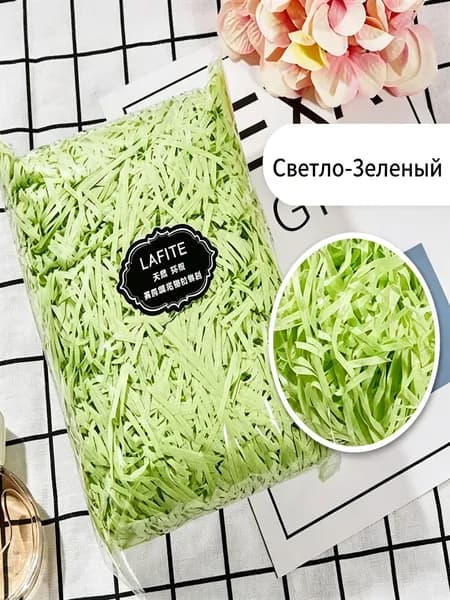 Бумажный наполнитель для подарков, "Лиловый", 100 грамм, наполнитель для коробок подарочный