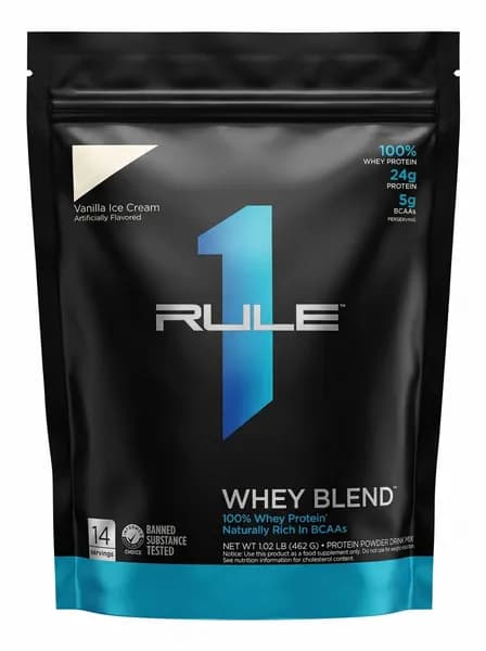 Rule One Proteins, Whey Blend, протеиновая смесь для приготовления напитка, Ваниль