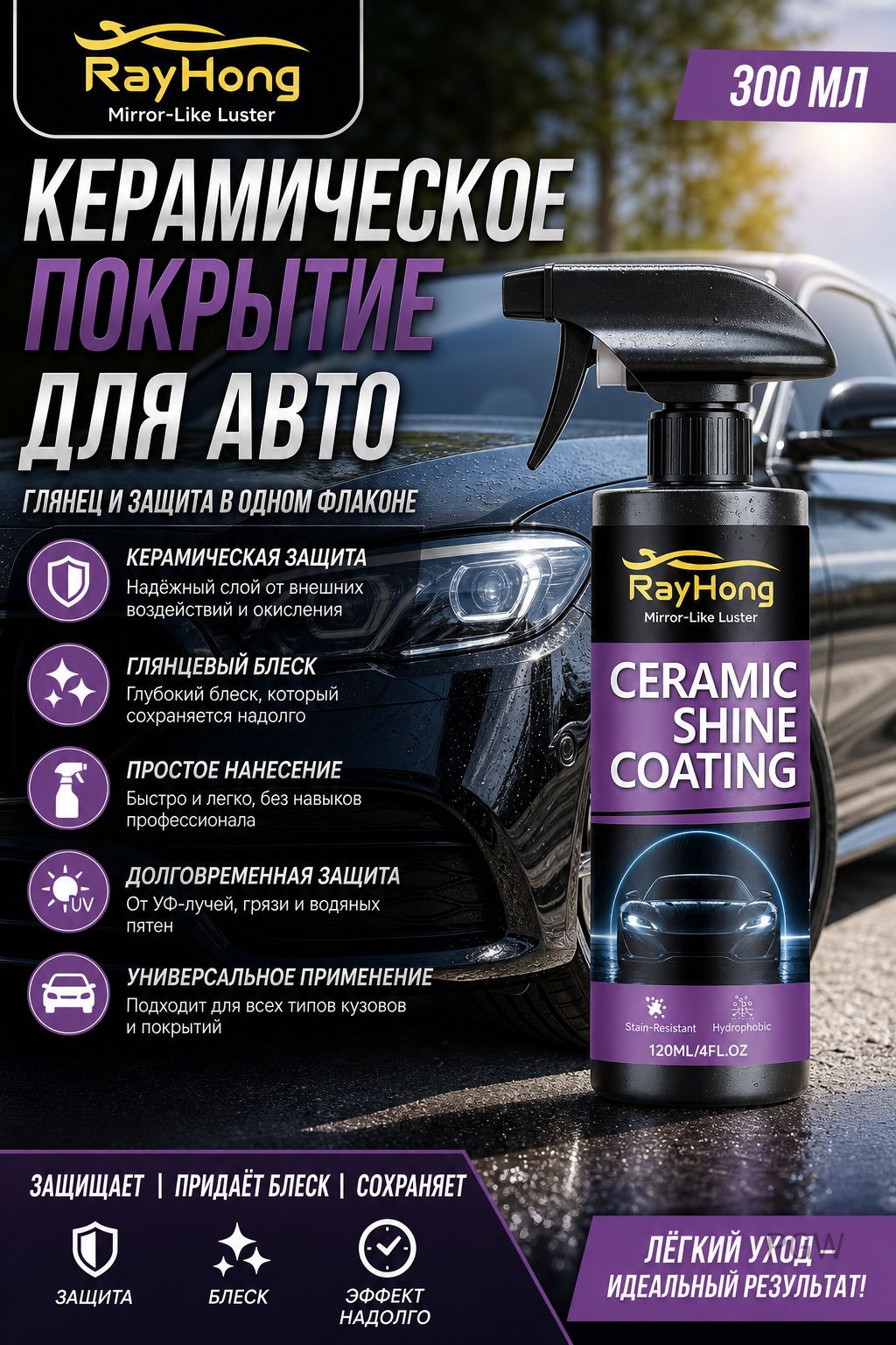 Набор автохимии, 120 мл, 1 шт.