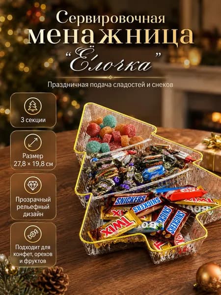 Менажница, диаметр 19 см, 1 шт
