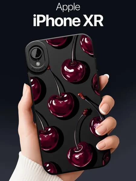 Чехол для iPhone XR c вишнями