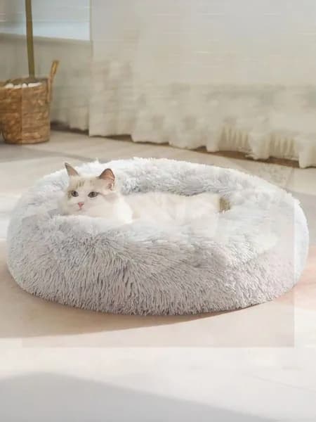 Подстилка для домашних кошек зимняя теплая с длинным ворсом, устойчивая к загрязнениям