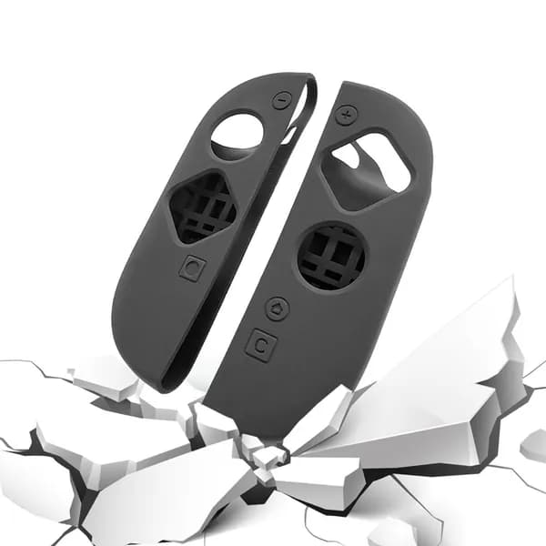 Мягкий силиконовый чехол для Nintendo Switch 2, черный, с антискользящим покрытием