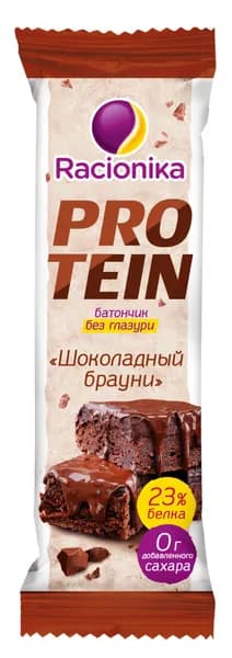 Батончик Racionika Protein Шоколадный брауни, 45г