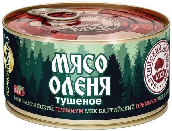 Мясо оленя Балтийский деликатес тушеное 325г