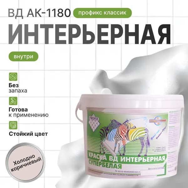 Краска интерьерная ПРОФИКС