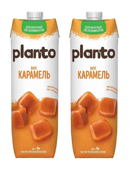 Напиток соевый Карамель, PLANTO, Россия, 1 л х 2шт