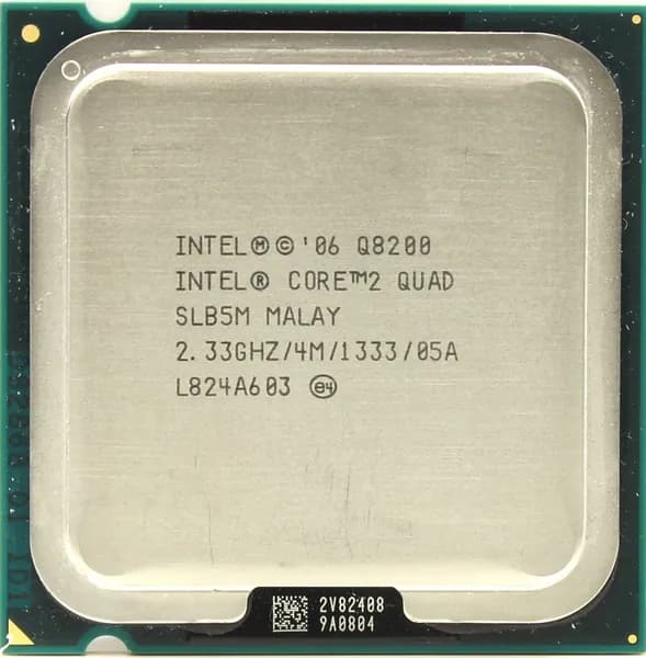 Процессор Socket LGA 775 Core 2 Quad Q8200 ( 4 ядра 2330 МГц 2,3 ГГц кэш 4 Мб шина 1333 МГц )