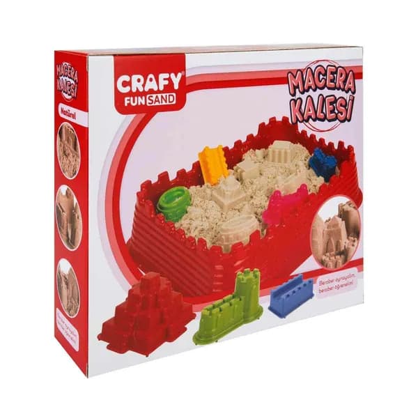 Набор игрового песка Crafy Adventure Castle, 10 шт., 1000 г.