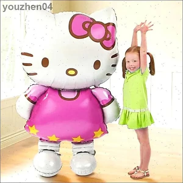 Воздушные шары Hello Kitty,для девочек на день рождения,1шт,116x66cm