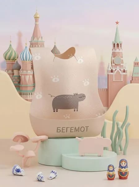 Нагрудник для ресторана Велюр искусственный 120x170см, 1шт.