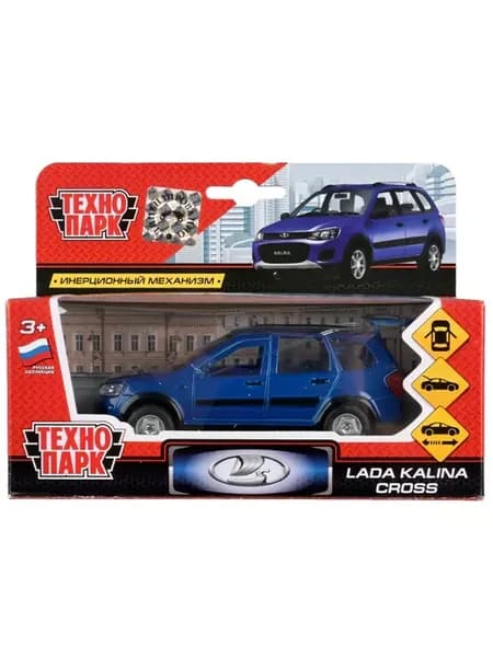 Машина металл LADA kalina cross Калина кросс 12 см синяя