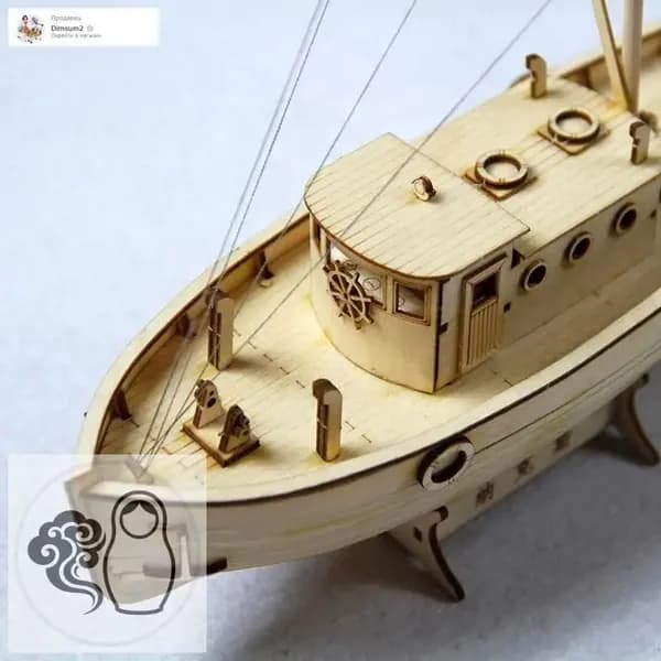 Собранная модель корабля Накс DIY