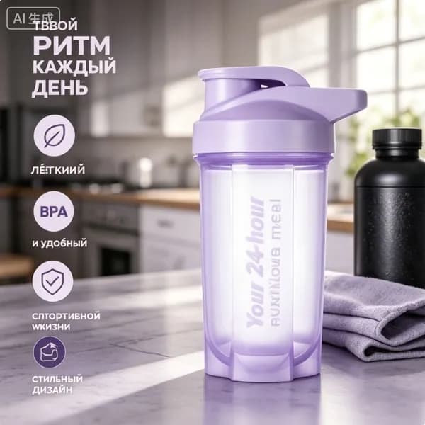 Шейкер спортивный, 500 мл