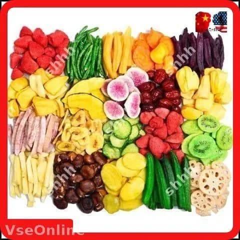 Сублимированные фрукты разнообразных вкусов 250 г/банка,С витамином С , Хрустящая закуска на каждый день