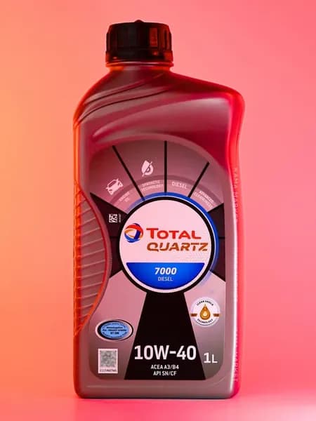Quartz 7000 Diesel моторное масло 10W 40 полусинт 1л
