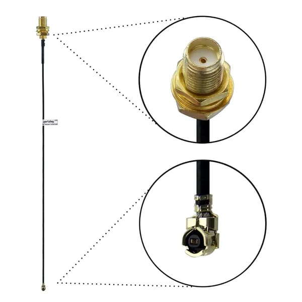 Кабель Пигтейл SMA-F - U.FL 150мм RF 1.13