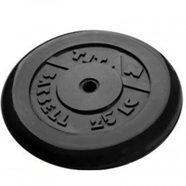 Диск (блин) обрезиненный TITAN Barbell 25 кг (d31)