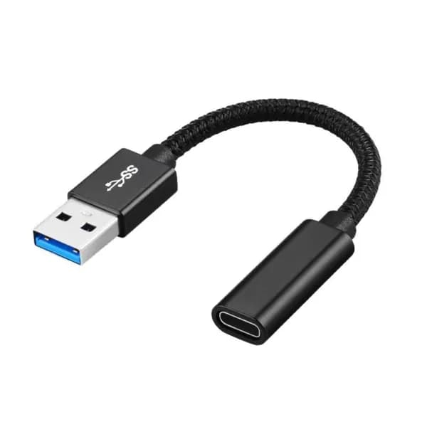 Переходник Type C женский на USB3.2 мужской для быстрой зарядки