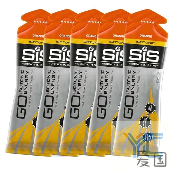 SiS, GO Isotonic Energy Gel, Гель изотонический углеводный, вкус Апельсин, 60мл, 5шт.