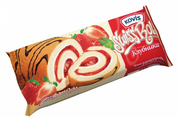 Kovis Рулет с клубникой,175 г