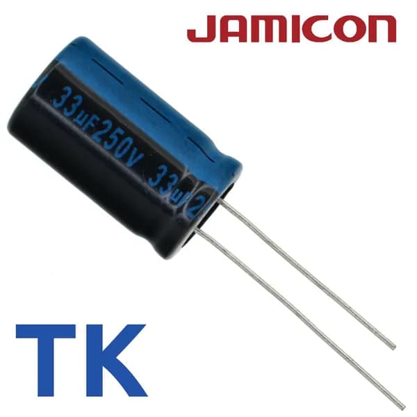 33мкФ 250В / TK / 13x20 / 105 С / конденсатор электролитический (2шт)