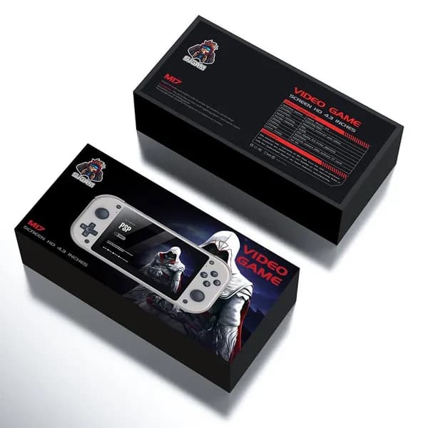Портативная игровая консоль M17 с выходом 4K на TV-Эмуляция PSP, PS1, ретро-игр-Домашняя и уличная игровая система