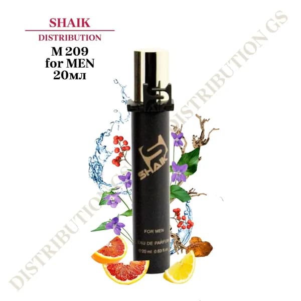 SHAIK PARIS M 209 Woody Aquatic Парфюмерная вода 20мл Мужская
